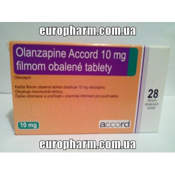 Оланзапін Аккорд 10 мг, 56 таблеток